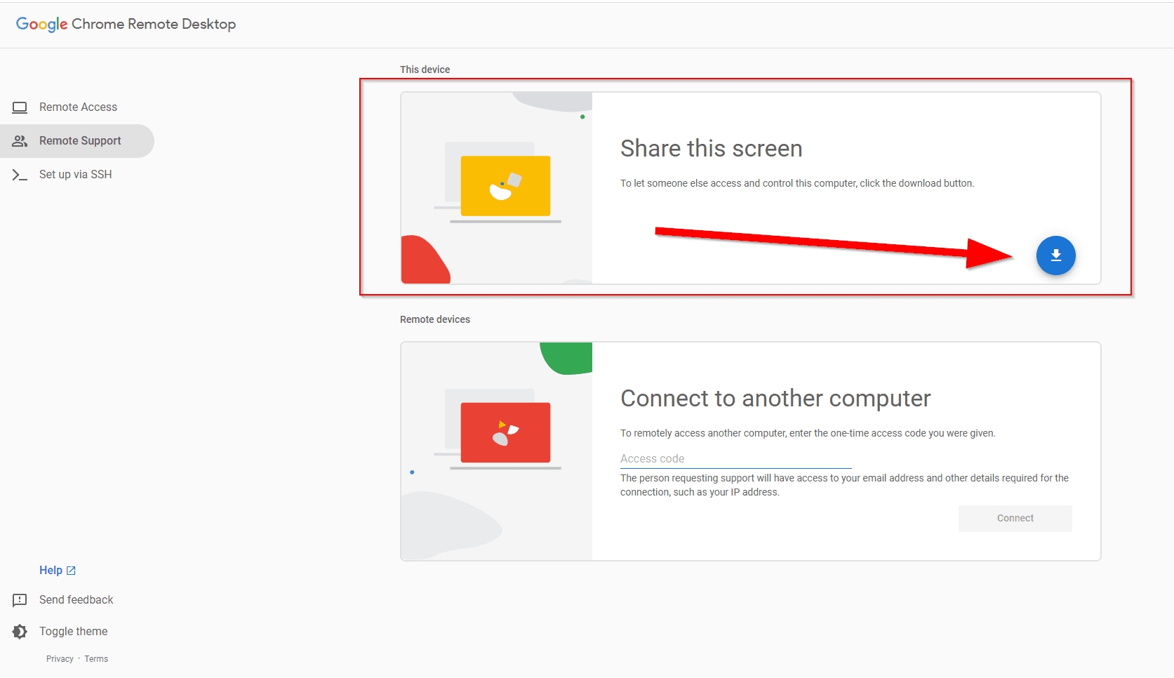 Share your Screen with Chrome Remote Desktop